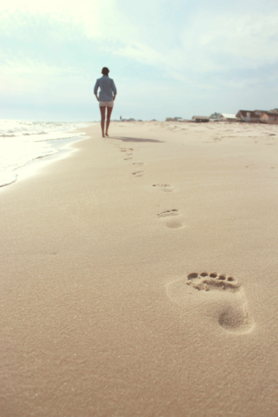 Spuren im Sand